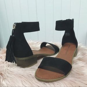 Black Suede Sandals